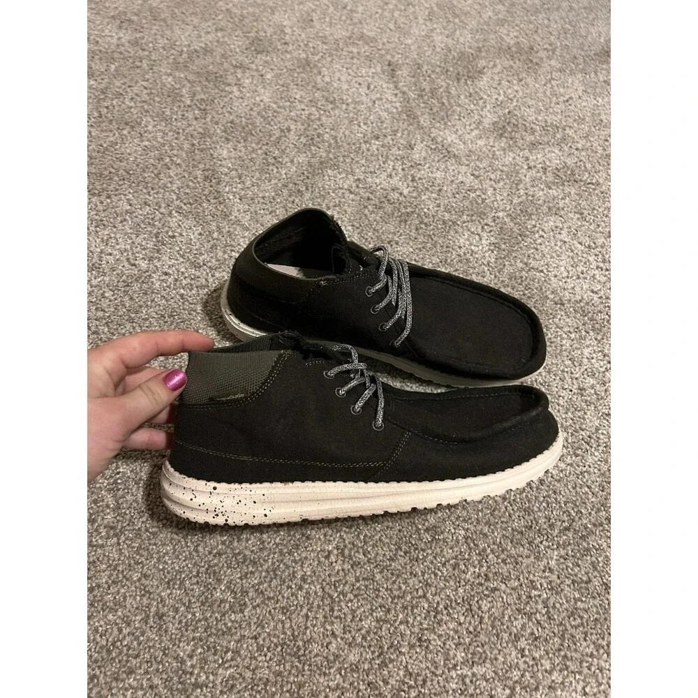 Hey Dude Men's Wayne Forest Green High Top Lace Up Chukka‎ Shoes Size 10
